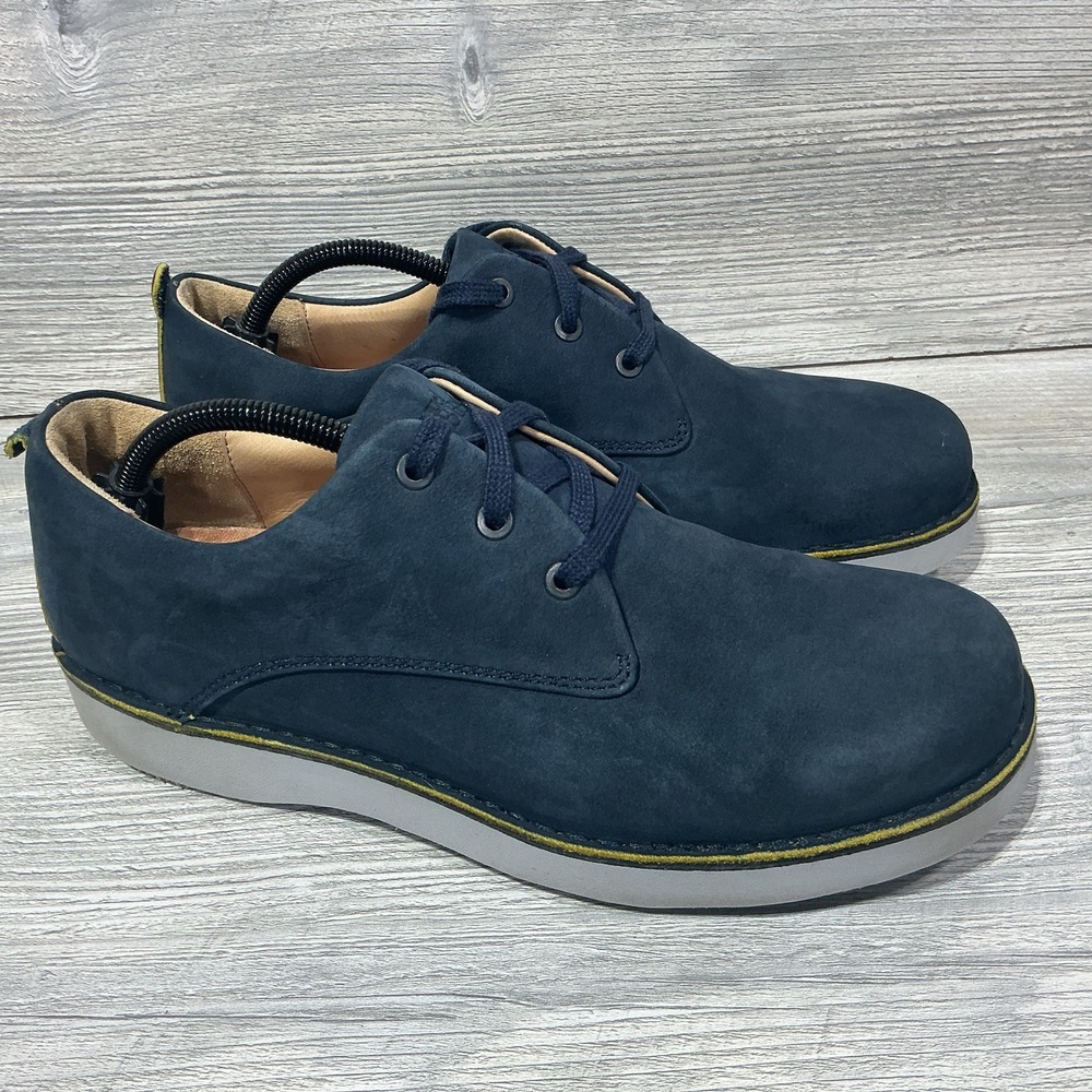 Samuel Hubbard Mens Size 10 M US M1100-016 Lace Up Navy Nubuck Leather Shoes